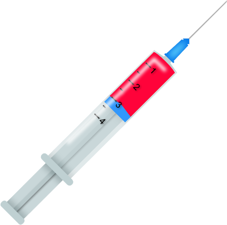 shot clipart blood needle