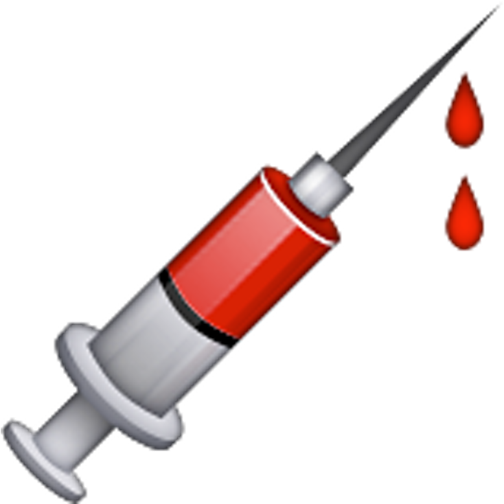 shot clipart blood needle