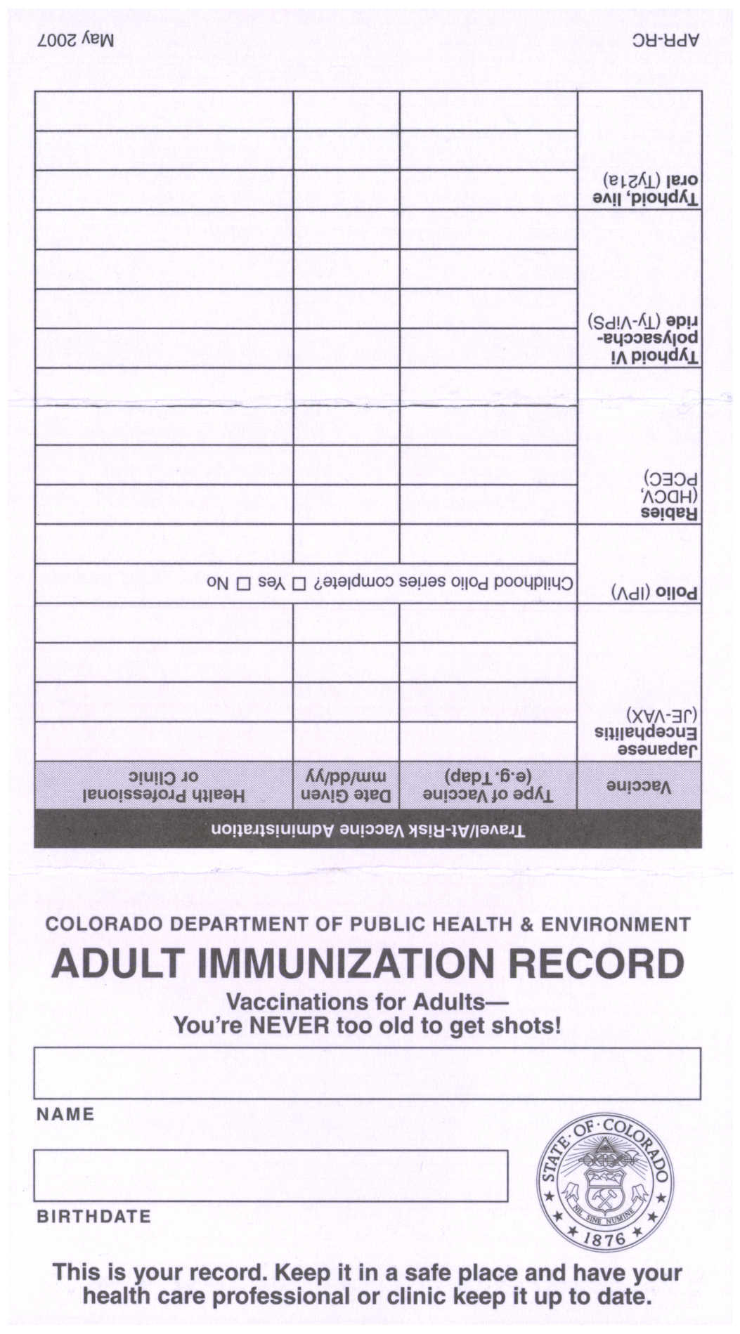 shot clipart immunization record