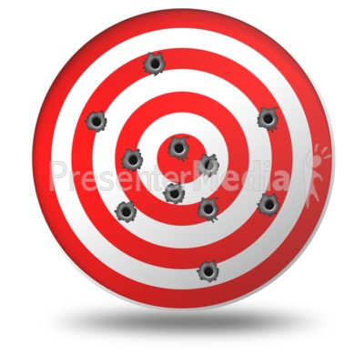 Gun shots signs and. Shot clipart shooting target