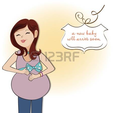 Pregnant woman . Showering clipart