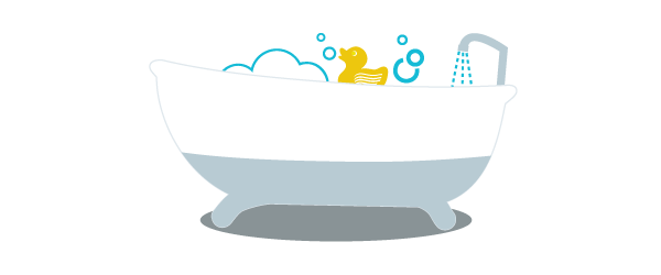 tub clipart water usage