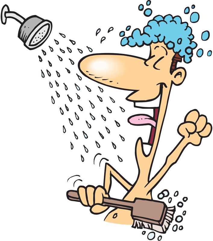 showering clipart cold shower