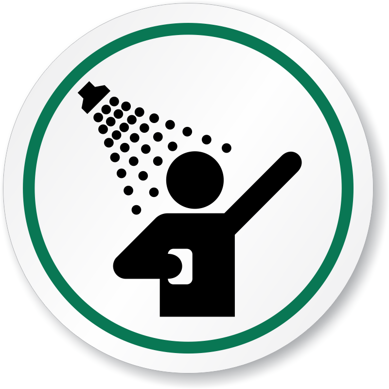 showering clipart emergency shower