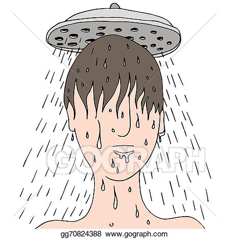 showering clipart man