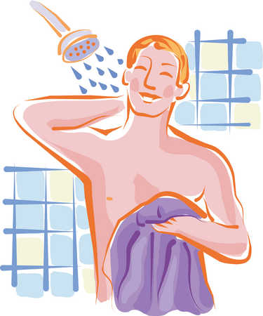 showering clipart morning shower