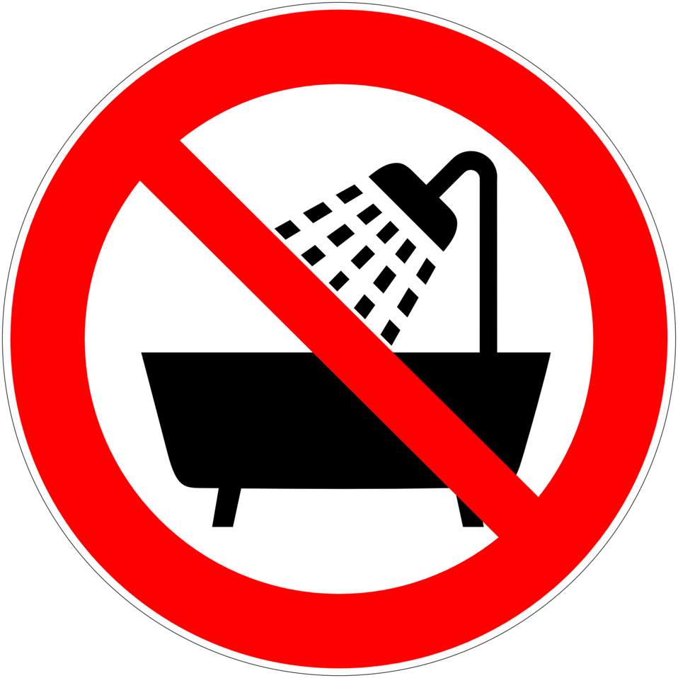 showering clipart water usage