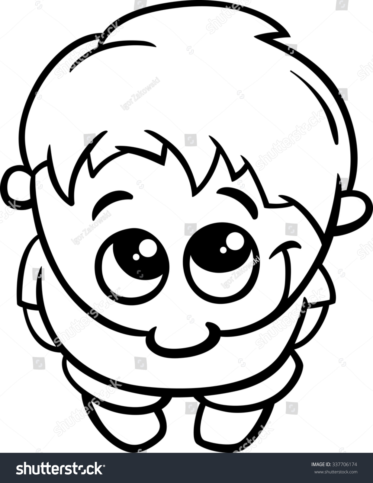 shy clipart black and white