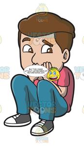 shy clipart embarrassed