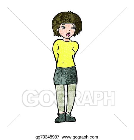shy clipart standing