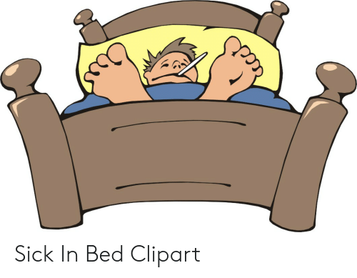 Sick clipart bed clipart. In meme on me