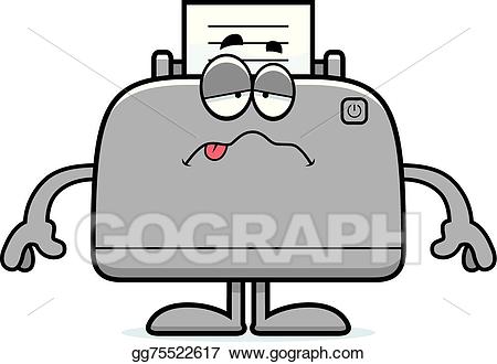 sick clipart printer