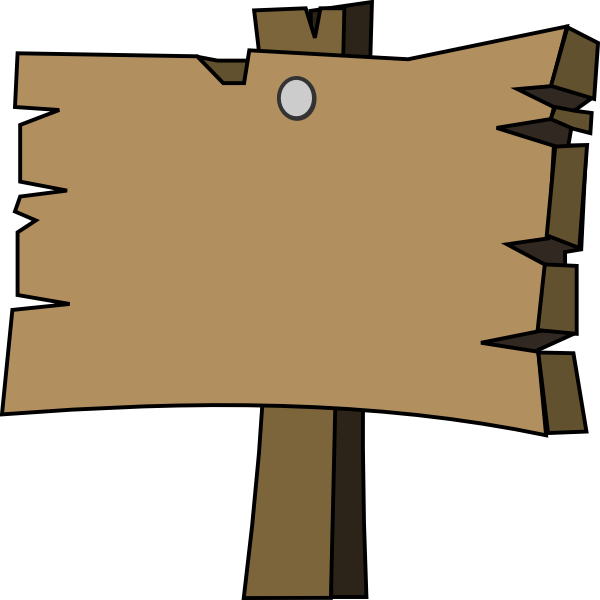 clipart arrow wood