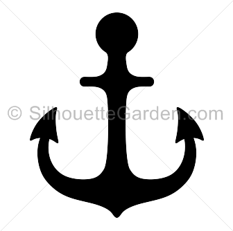 silhouette clipart anchor