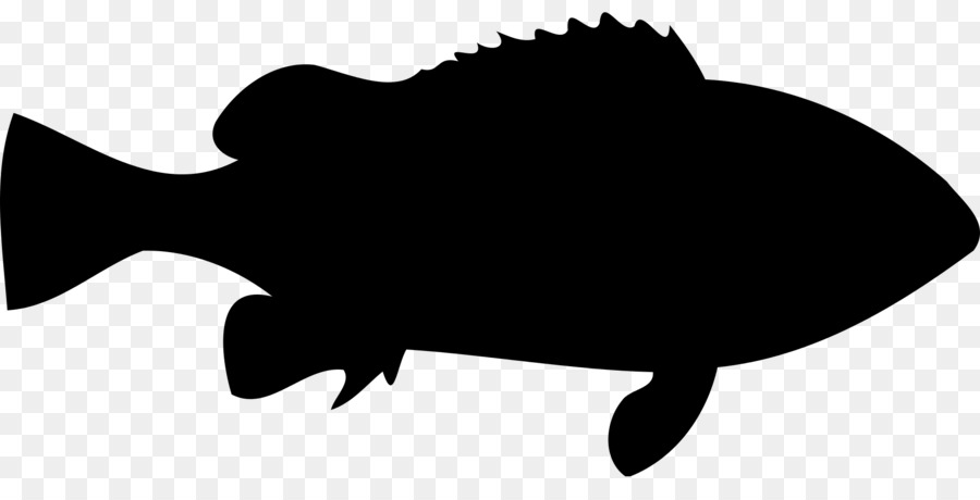 silhouette clipart fish