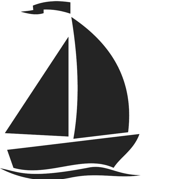 silhouette clipart sailboat