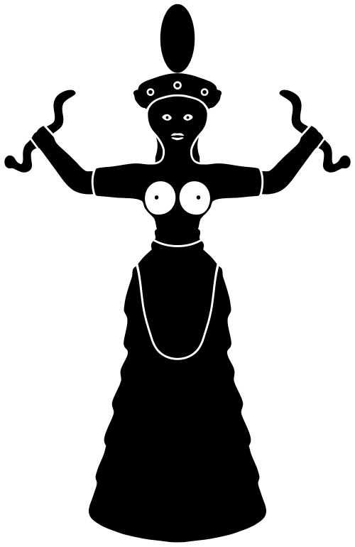 Silhouette clipart snake. File simplified stylized minoan