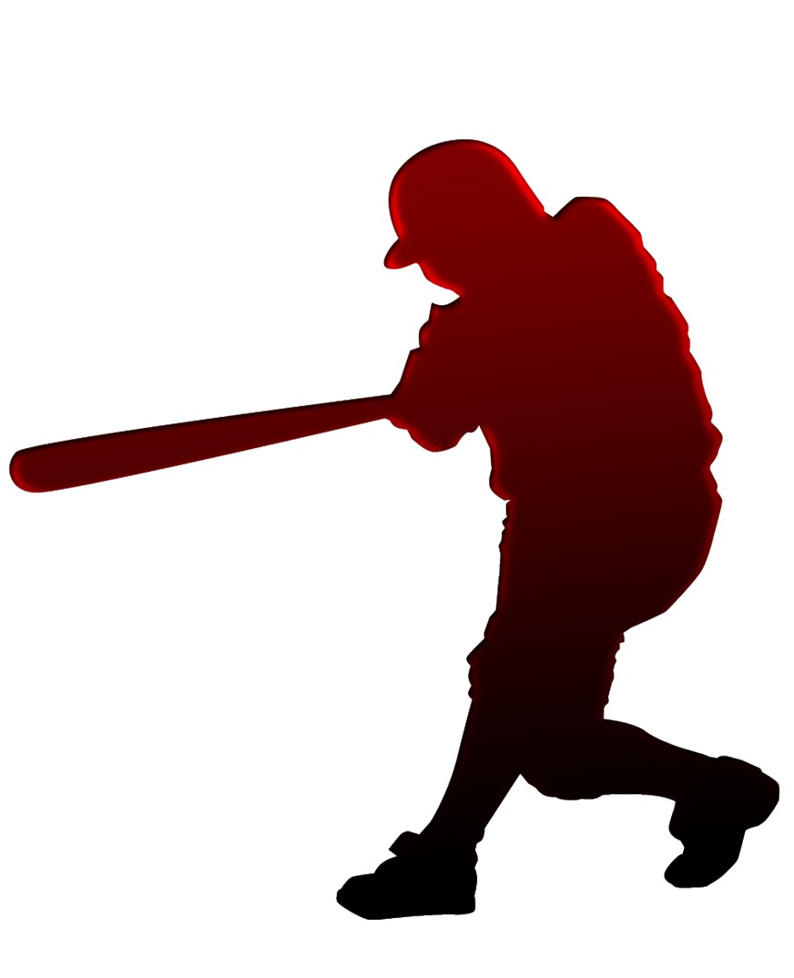 silhouette clipart softball