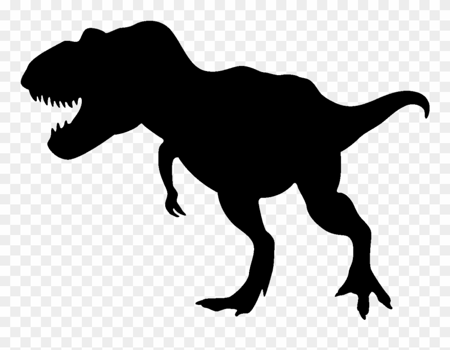 silhouette clipart t rex