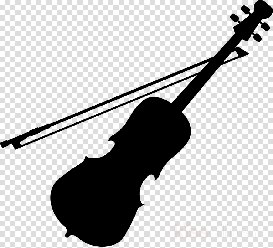 silhouette clipart violin
