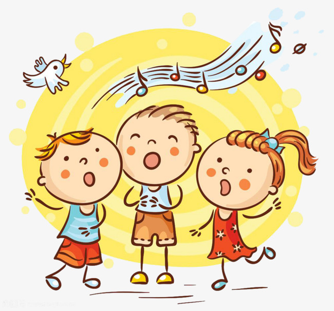Sing clipart. Singing children s material