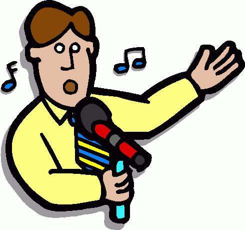 musician clipart singin