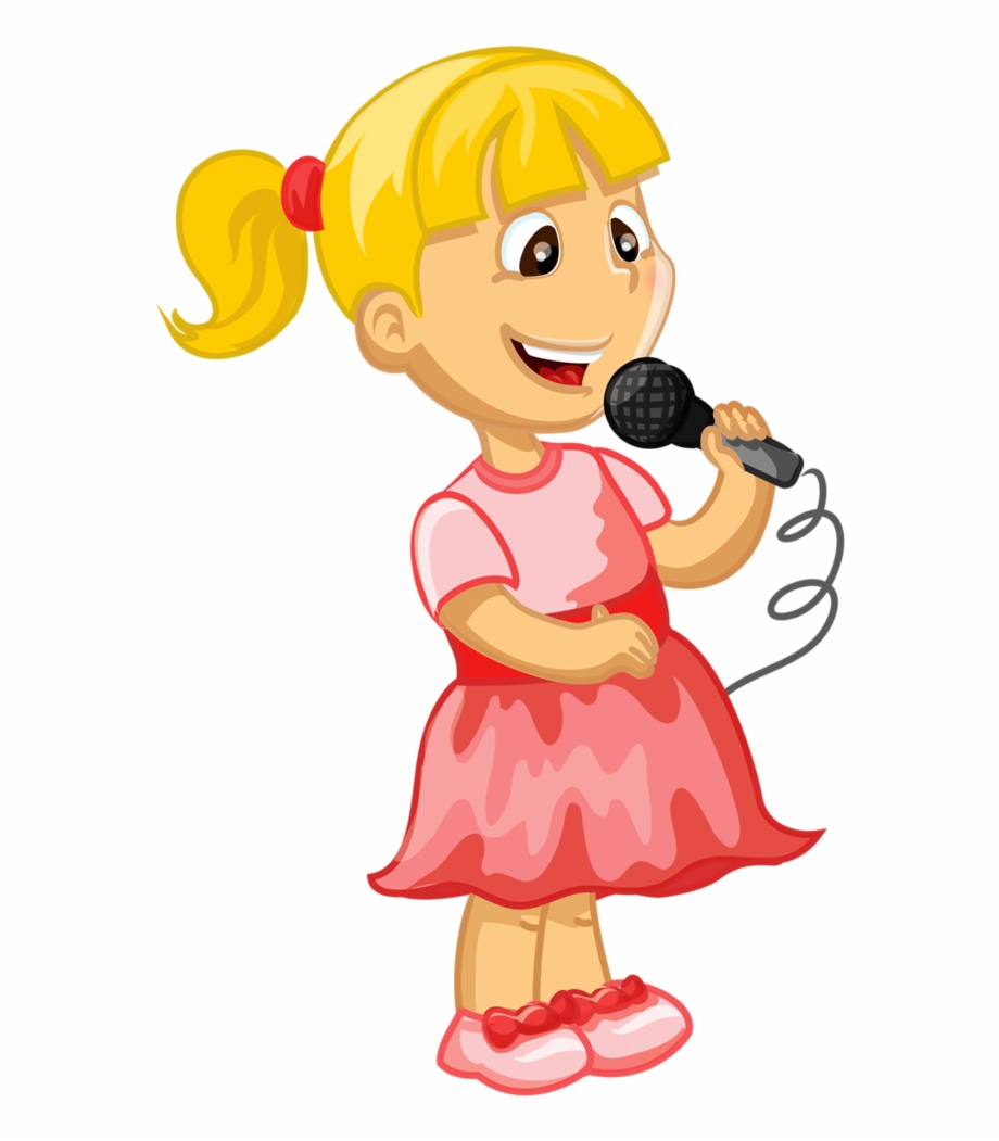singer clipart child singing