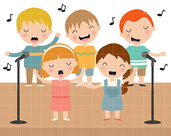 singer clipart children's