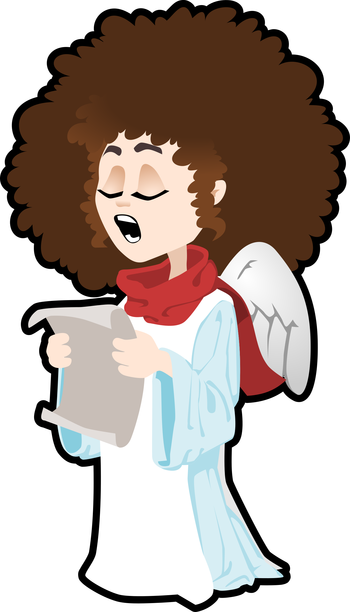 singer clipart choral reading
