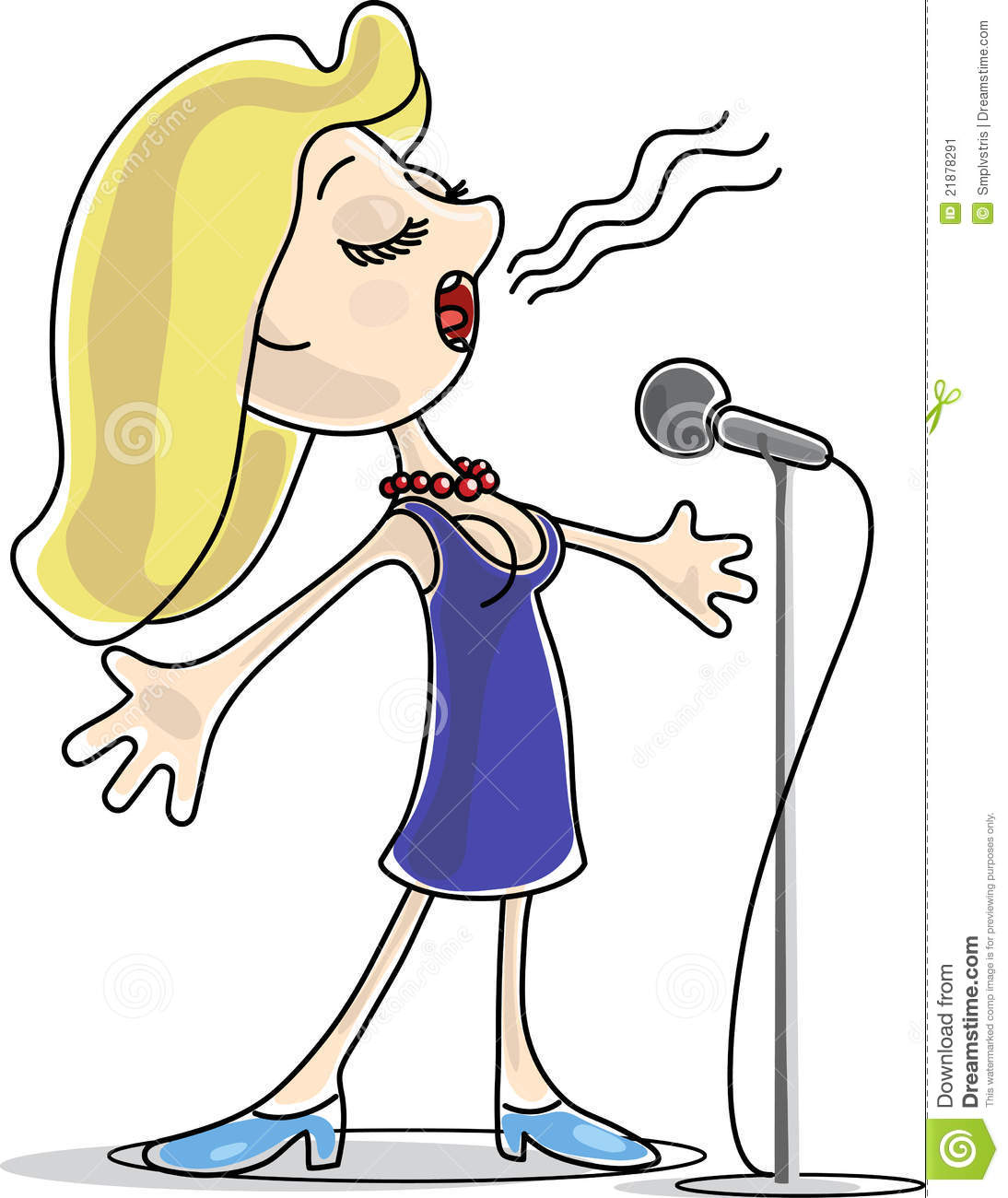 singer clipart lady singer