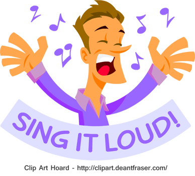 singer clipart loud singing