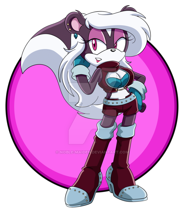 Singer clipart maiden. Chloe the skunk by