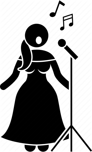 singer clipart music performer