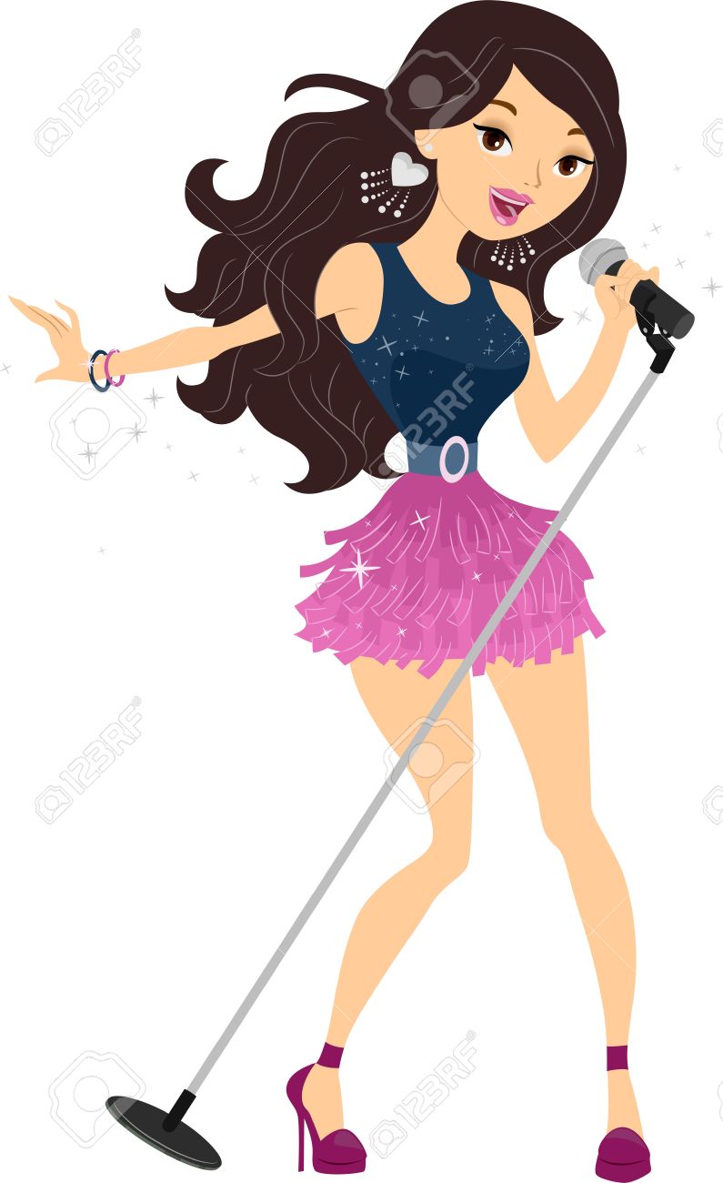 singer clipart pop singer
