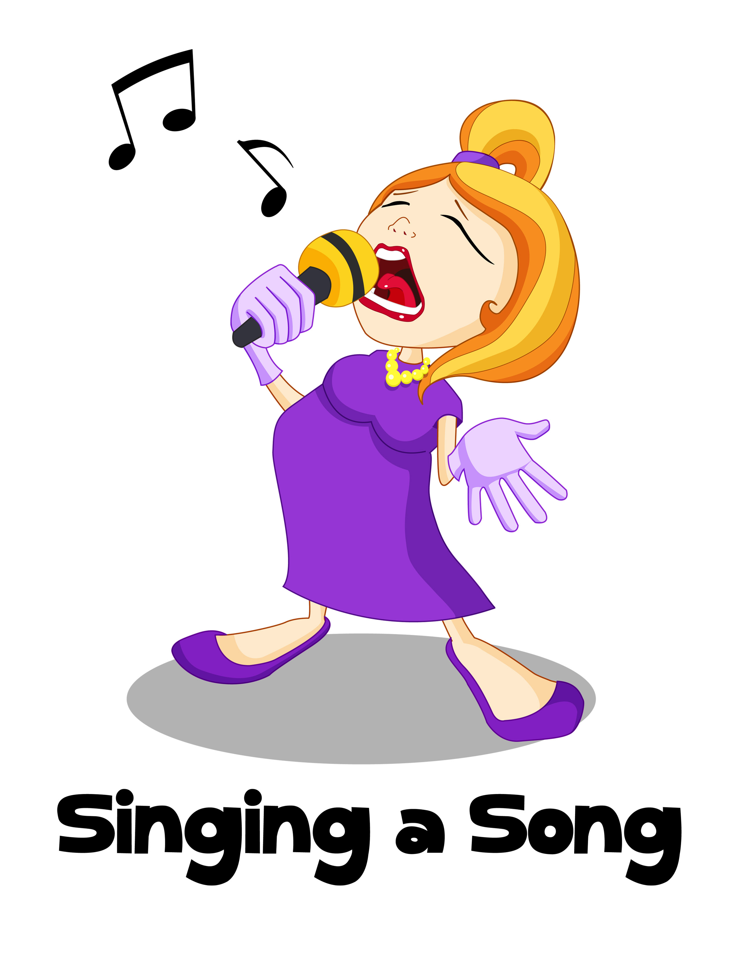 singer clipart sing a long
