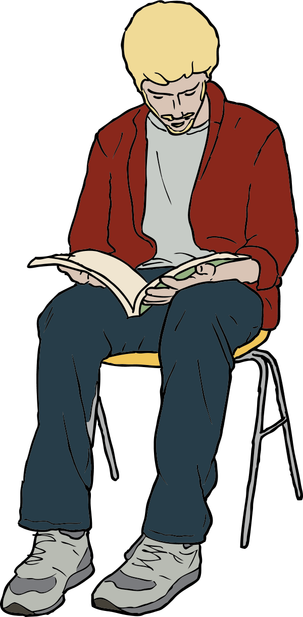 sit clipart book