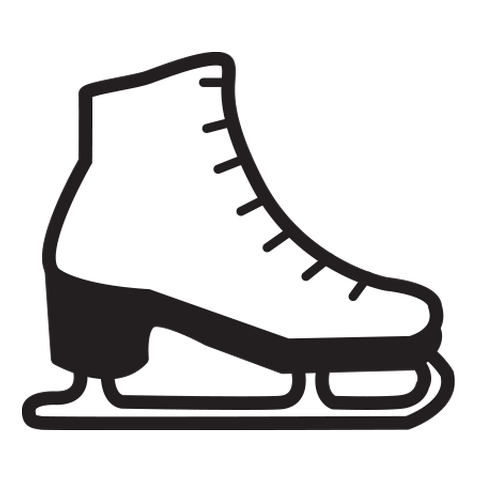 skate clipart easy