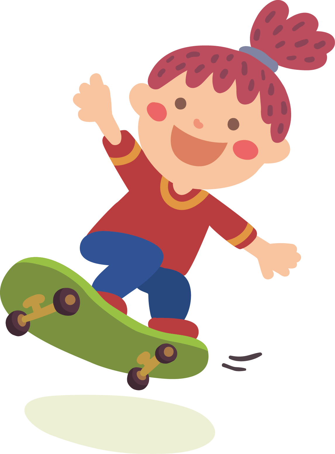 Skate clipart girl skateboard, Skate girl skateboard Transparent FREE