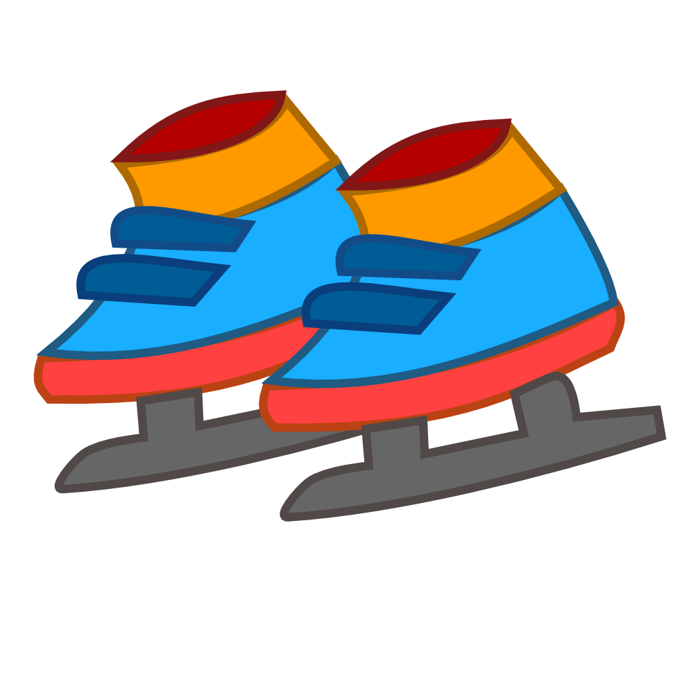 skate clipart line