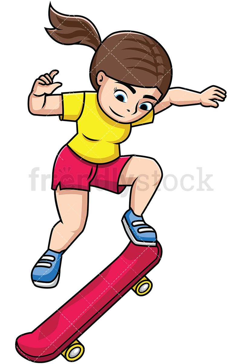 skate clipart scateboard