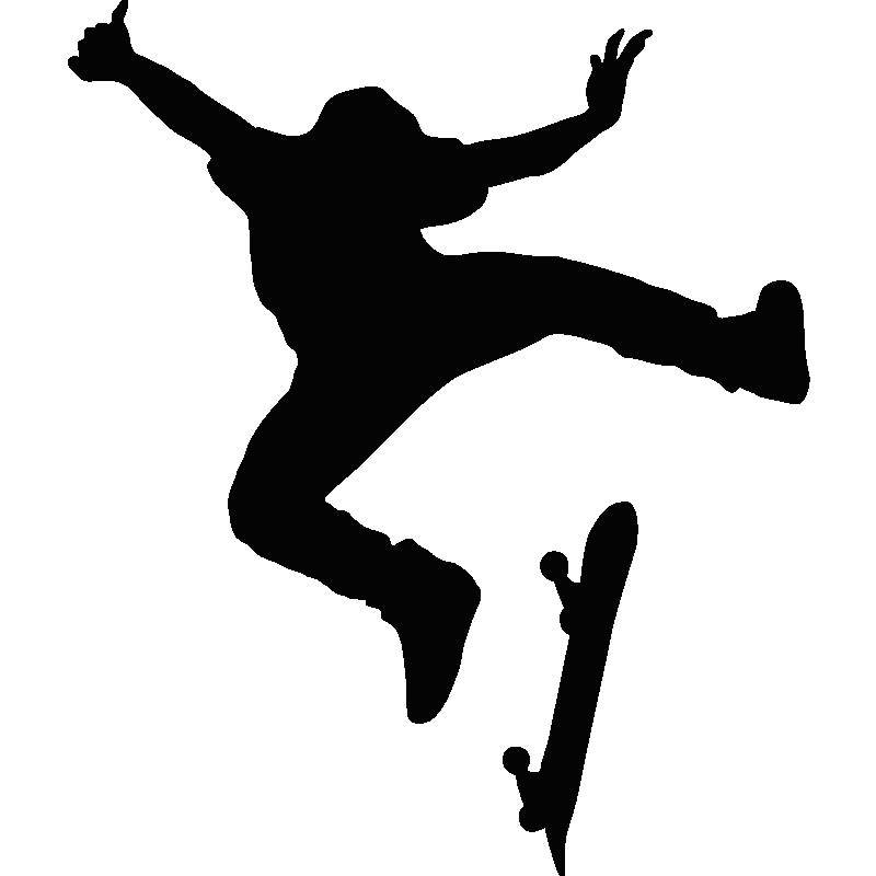 Skate clipart silhouette, Skate silhouette Transparent FREE for