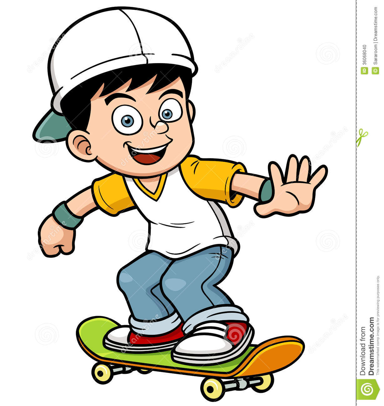 skate clipart skateboard guy