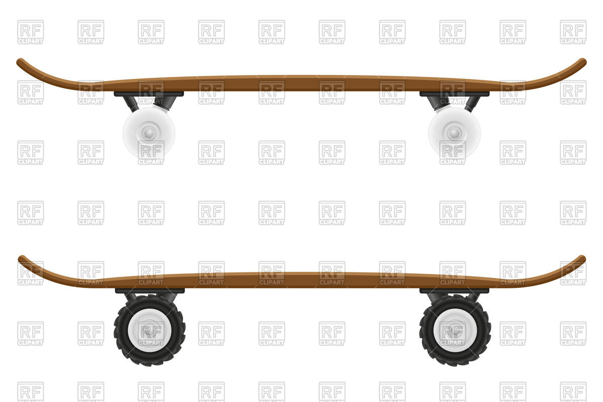 skate clipart skateboard side view