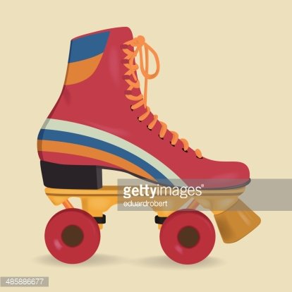 skate clipart vintage