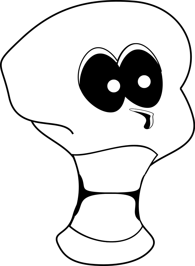 skeleton clipart angry