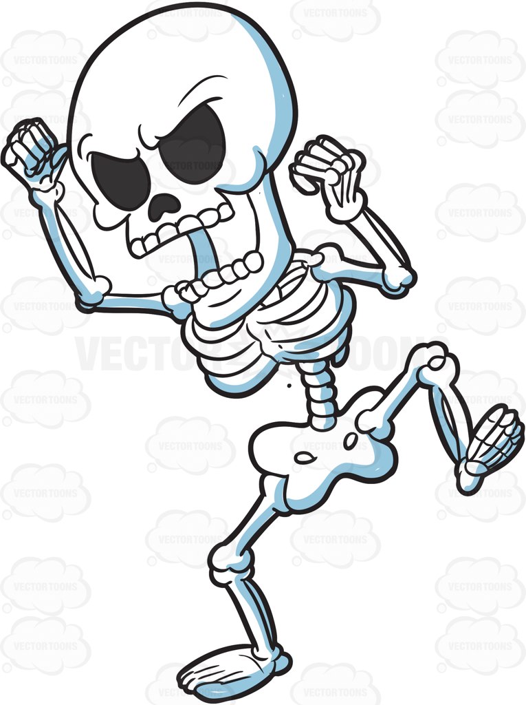 skeleton clipart animated