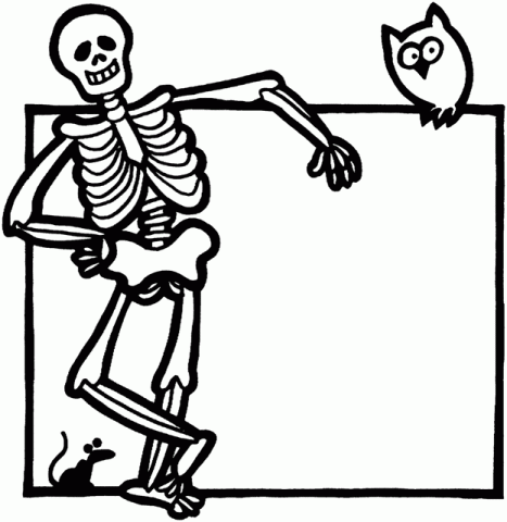 Free download best . Skeleton clipart black and white