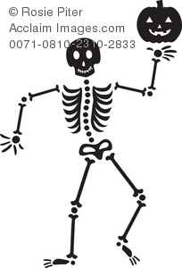 skeleton clipart carton
