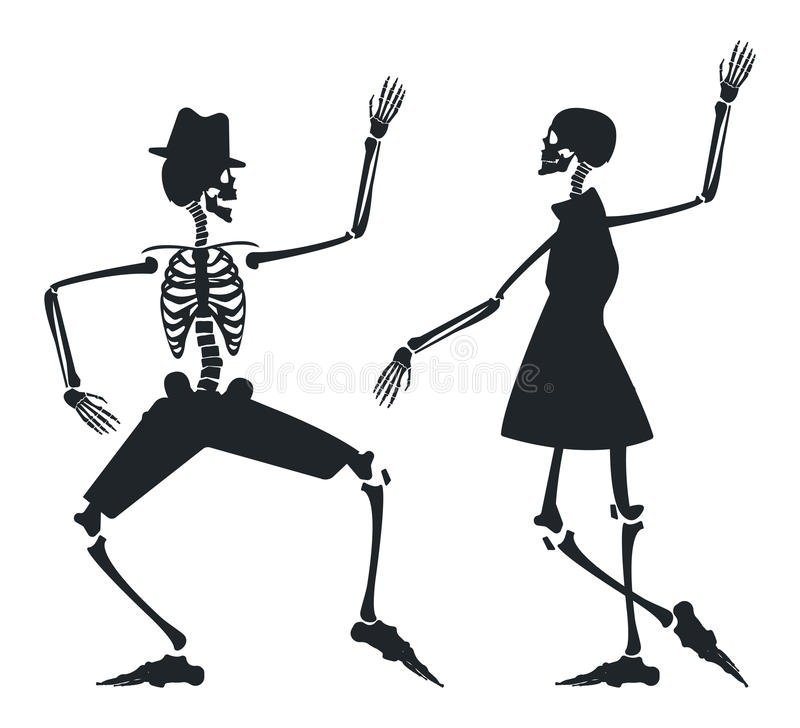 skeleton clipart couple