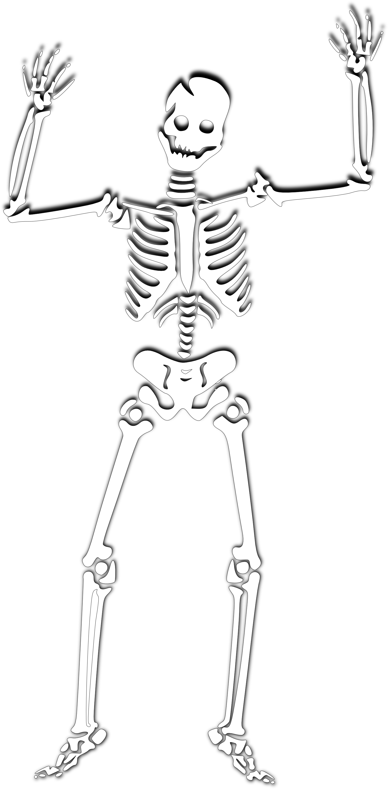 skeleton clipart fancy